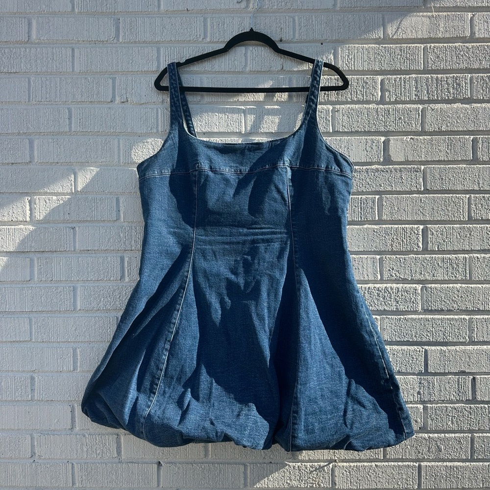 Abercrombie & Fitch Dark Indigo Denim Mini Dress